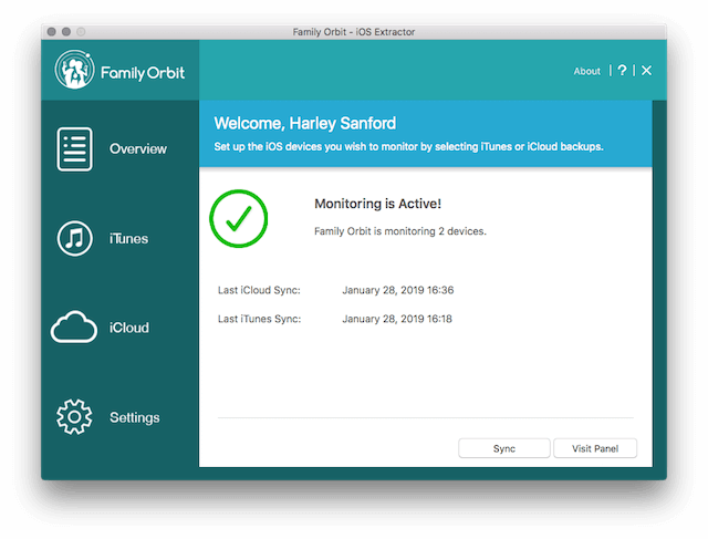 Family Orbit Desktop iOS Extractor