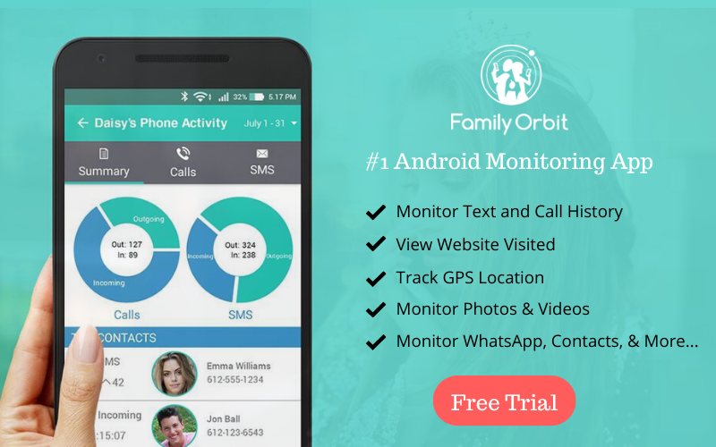 family orbit is the #1 android monitoring app