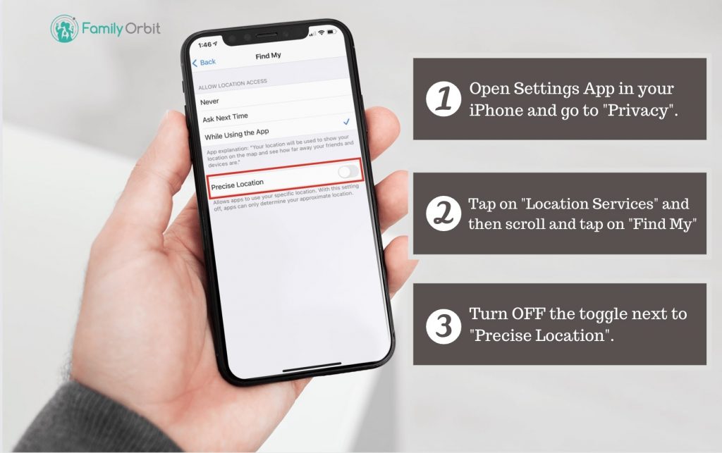 Turn Off Precise Location in the Find My app