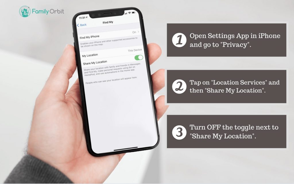 How to turn share my location Off in iPhone