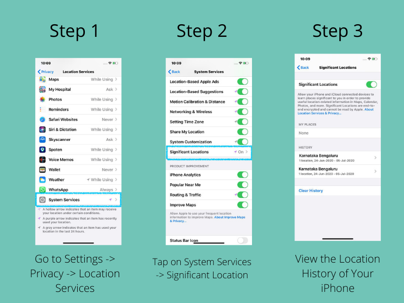 View Significant Location History on iOS