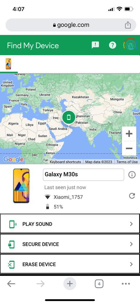 You can use google find my device on iPhone website