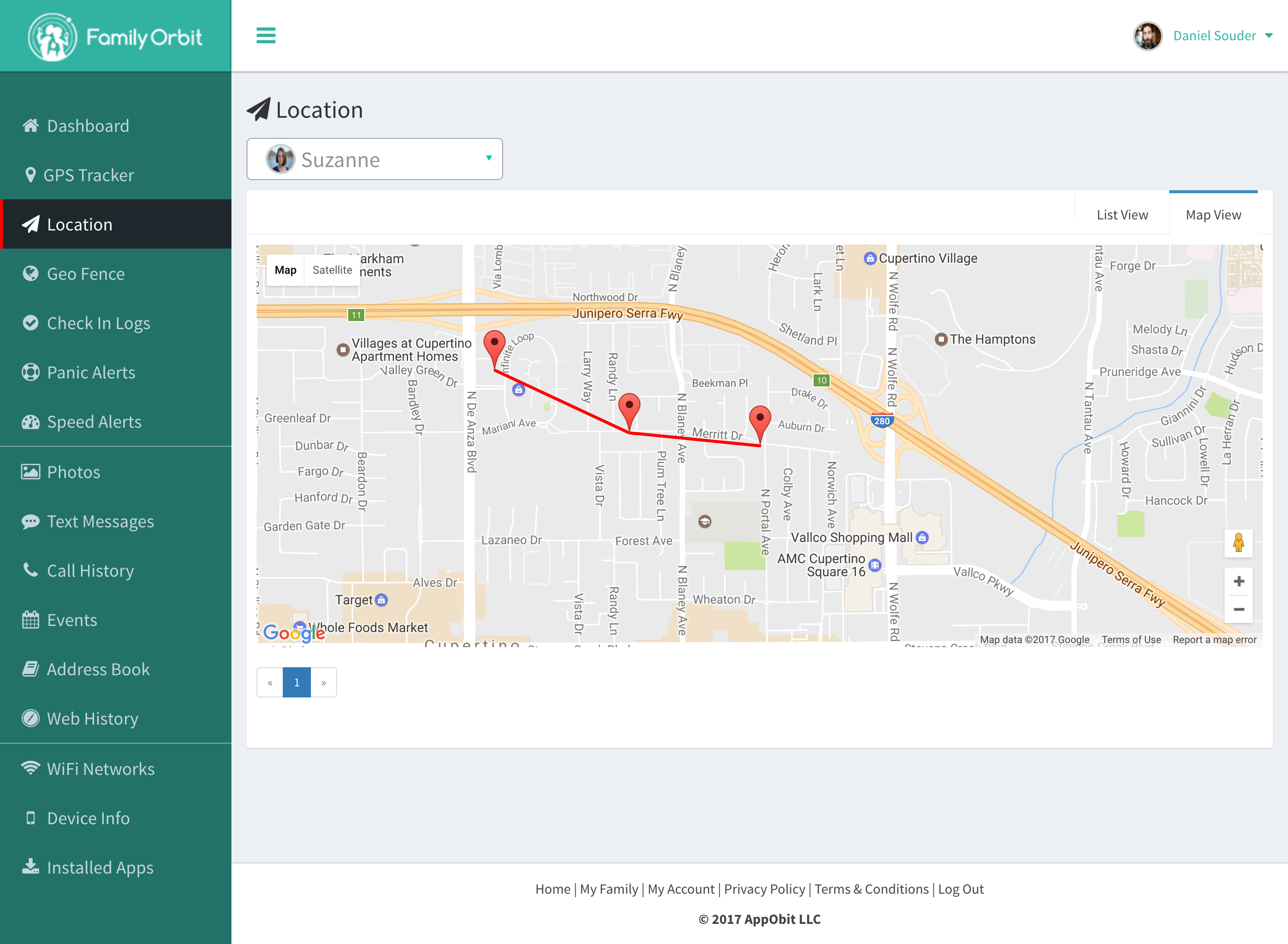 Track Location History